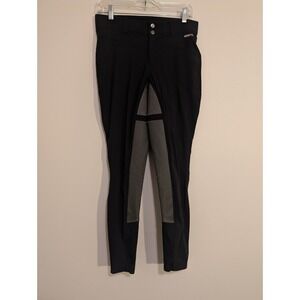 Kerrits Crossover Full Seat Riding Breech Pants Black Womans Medium Equestrian